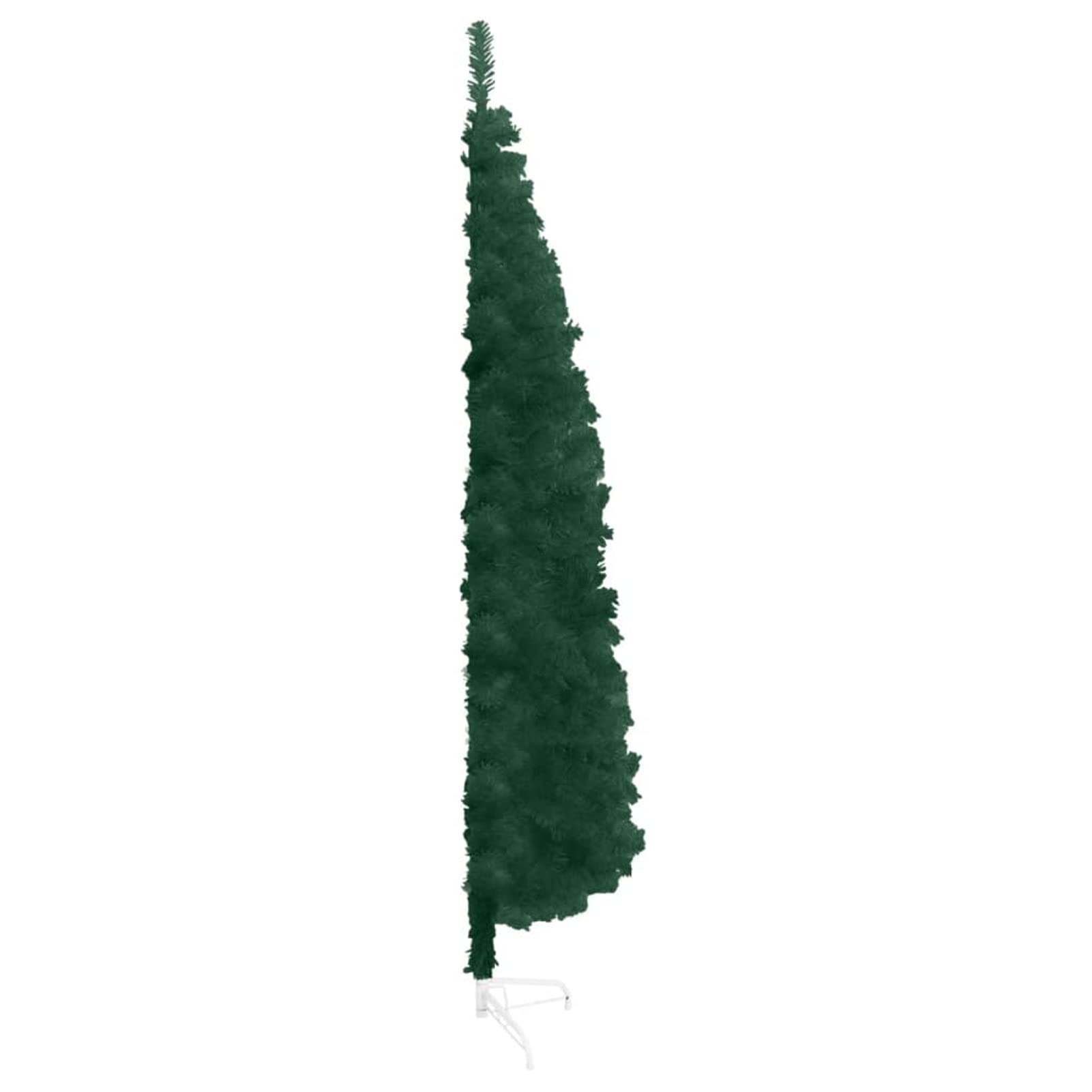 Homgoday Albero di Natale artificiale per angolo, albero di Natale 120 cm, 150 cm, 180 cm, 210 cm, 240 cm, in PVC difficilmente infiammabile, montaggio rapido, pieghevole, con supporto in metallo nero
