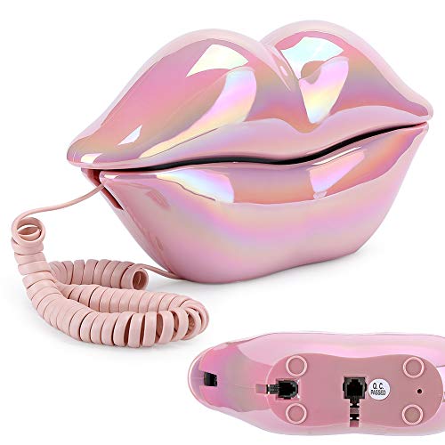 Téléphone rétro avec casque suspendu pour déco originale