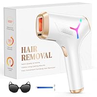 Haarlosy IPL Geräte Haarentfernung Laser für Frauen und Männer, zu Hause IGBT Schmerzfreies IPL Haarentfernungsgerät für Schnelleres Ergebnis, für Gesicht, Bikinizone, Achseln, Körper, Gold