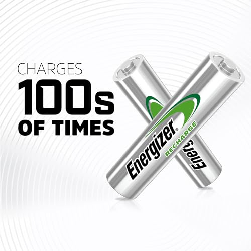 Image of Energizer Power Plus Rechargeable AAA Batteries (4 Pack), 800mAh Triple A Batteries