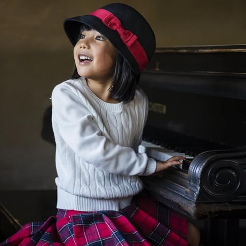 Image of Hope & Henry Girls Cable Front Pullover Sweater