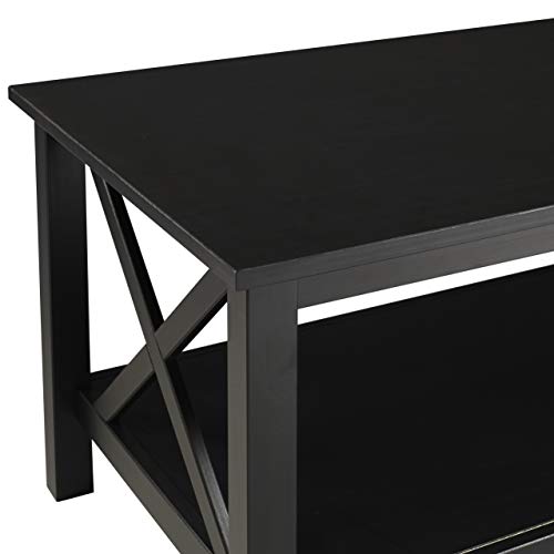 Linon Home Decor Products Nelson, Black Coffee Table #TOP4