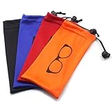Glasses Pouch Soft Eyeglasses Case Pouch With Bead Lock Soft Sunglasses Case Glasses Bag Microfiber Sunglasses Pouch Bag