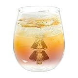 Genérico Vaso De Navideño - Decoraciones Navideñas Anti-Vuelco,Vasos De Vino Tinto Y Tazas De Café Con Forma De Árbol - Para Sala Dormitorio Oficina Escritorio Bar Restaurante Boda Fiesta Té