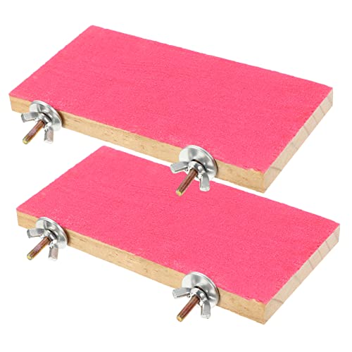 VICASKY 2pcs Bird Cage Accessories Parrot Perch Stand Cockatiel Platform Bird Toys