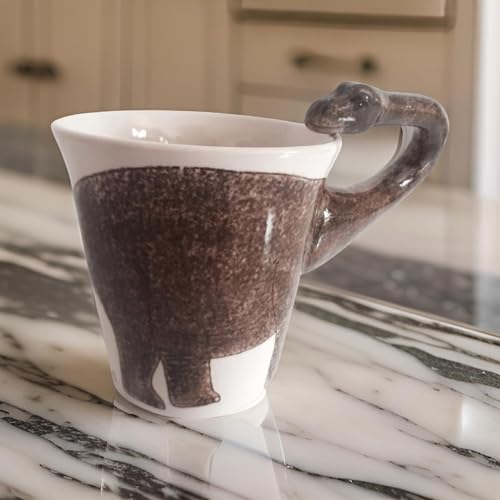 Dinosaurier Tasse 3d aus Keramik Becher mit Tiermotiv Apatosaurus – Ansicht 4