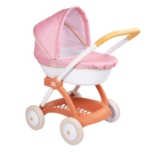 Landau Smoby Baby Nurse pour poupon jusqu'à 42 cm avec capote et panier