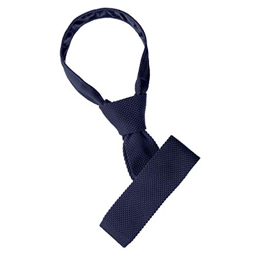Cravate en tricot homme bleu uni Allegra K taille unique accessoire mode masculine