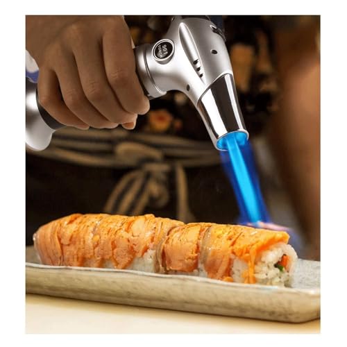 Encendedor de soplete recargable con butano y llama ajustable miniatura 3