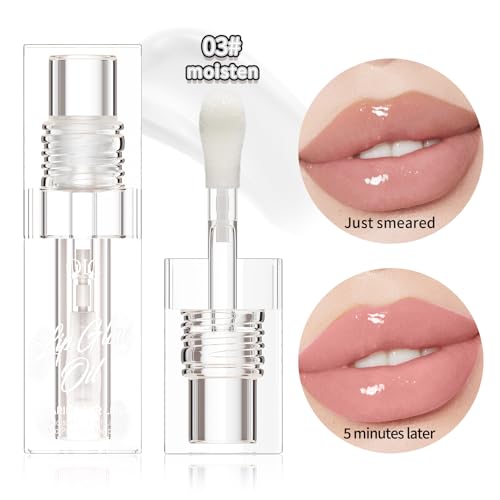3 Colors Lip Plumping Gloss Waterproof Long-Lasting Moisturizing Velvety Lip Stain Clear/Black Cherry/Black Lip Oil Plumping Hydrating Liquid Lipstick Vegan Lip Makeup - Image 6