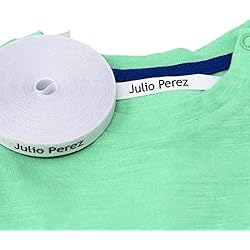 Maquina Para Bordar Etiquetas 100 Etiquetas termoadhesivas personalizadas para ropa (PLANCHAR). Etiquetas de tela para planchar con CERTIFICADO ECOLÓGICO ideales para niños, bebés y abuelos. NOMBRE PERSONALIZADO.