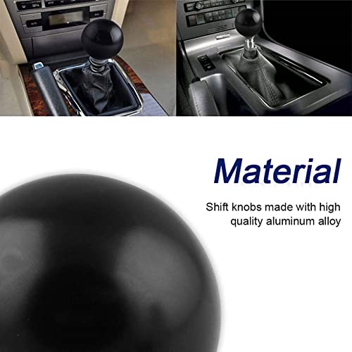 Ryanstar Racing SK113-BK Ryanstar Shift Knob Adapter Kit Universal Car Gear Shifter Lever Round Ball Shape Black thumb #2