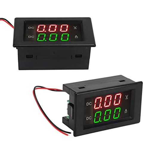 Voltímetro amperímetro digital de alta precisión con pantalla impermeable dual LED 6