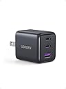 UGREEN 3-Port 30W USB C Charger, GaN II Compact iPhone Charger Fast Charging, Type C Power Adapter for iPhone 17/16/15 Series, Galaxy S26/S25/24, iPad, MacBook Neo/Air, Matt Black