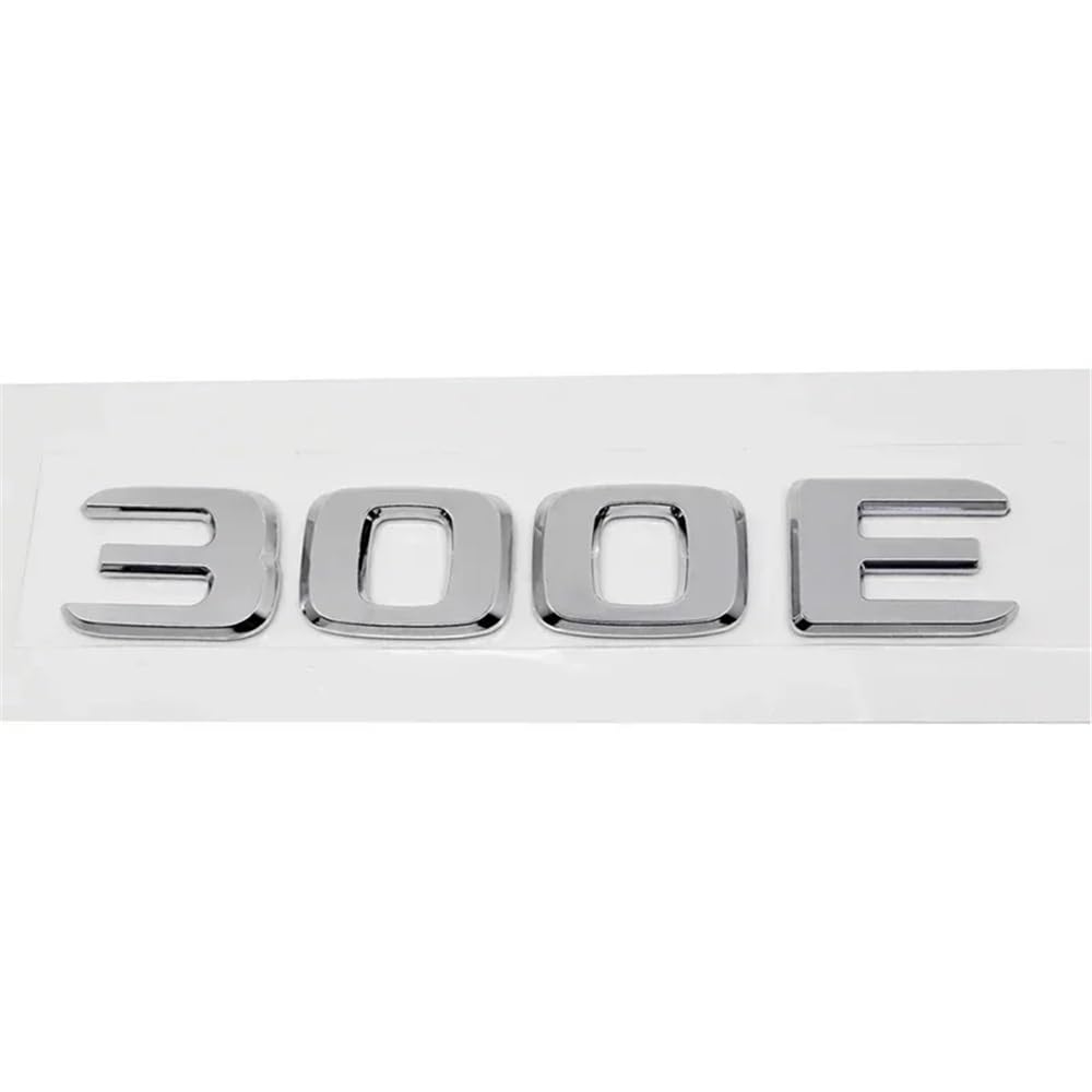 YTQMoreBNZ YYDStes ABS Car Rear Trunk Letter Emblem Tail Number Badge Sticker Compatible With Mercedes Benz 230E 300E 300SEL 300SE 500SEL 560SEL 600SEL
