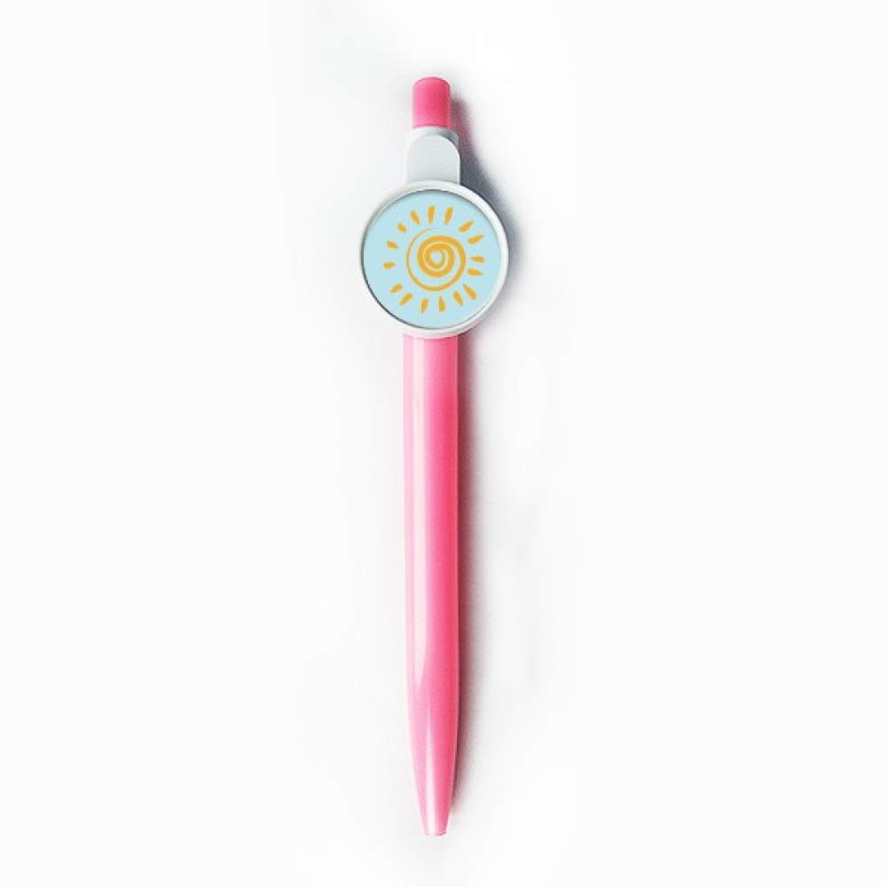 Stylo à bille Sunshine bleu rétractable pour sublimer vos carnets de notes et dessins - 5