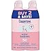 Coppertone WaterBabies Sunscreen Spray SPF 50, Spray On Sunscreen for Babies, Water Resistant, Pediatrician Recommended, 6 Oz, Pack of 2