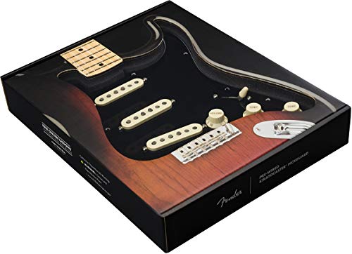 Fender Pickguard Strat Pickguard Strat Personnalisé Fat 50 – S/S/S – Parchemin Blanc 0992340506 Noir - Les Beatles, Paul McCartney, John Lennon, RIngo Starr, George Harrison Fender Pickguard Strat Pickguard Strat Personnalisé Fat 50 - S/S/S - Parchemin Blanc 0992340506 Noir – Image 4