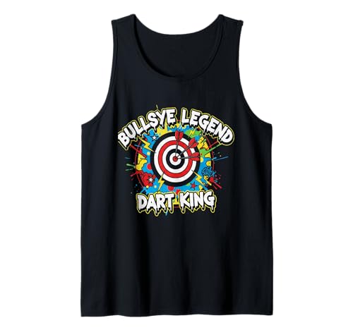 Fan Trikot Dart Darts Dartspieler Retro Spruch Dart King Top Tank Top