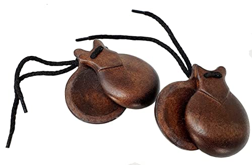 FOREST Castañuelas Madera JALE 107-5 Imitacion Granadillo Instrumento de Percusión Bailes...