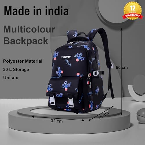 Image of Tinytot 30 Litre Japanese Korean Style School Bag Water-Resistant Laptop & Travel Backpack - Unisex Large 18 Inches Multipurpose Student Backpack for Boys & Girls, Men & Women
