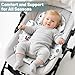 KAKIBLIN Infant Car Seat Insert, Breathable Reversible Car Seat Head Support for Infant,Baby Travel Pillow for Head and Neck Support Pillow