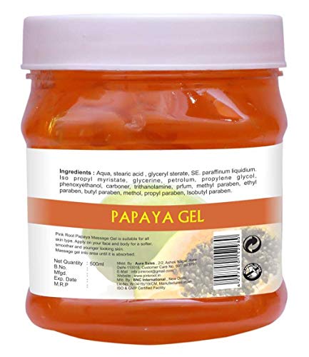 Image of Pink Root Aloe Vera Gel Scrub 500gm with Papaya Gel 500gm
