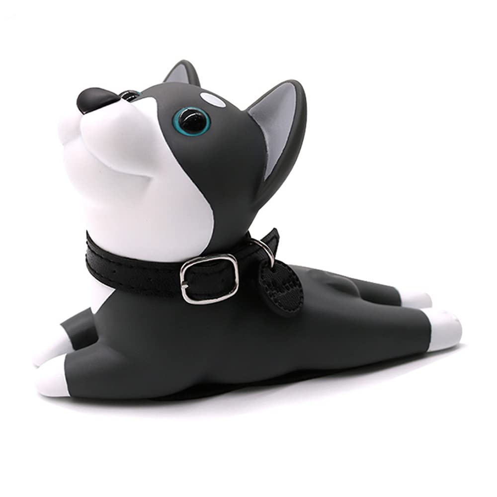 Decorative Door Wedges, Door Stops, Cute Dog Door Stopper, Husky Door Stop Decorative Animal Door Wedge for Home and Office (Cute Dog Grey)