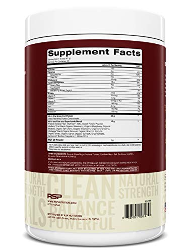 RSP TRUEFIT - Protein Powder Meal Replacement Shake for Weight Loss, Grass Fed Whey, Organic Real Food, Probiotics, MCT Oil, Non-GMO, Gluten Free, No Artificial Sweeteners, 2 LB Churro