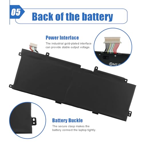 Image of MR02XL MC02XL Laptop Battery 47Wh Replacement for Hp Elite X2 G4 Elite X2 G8 Series Notebook HSTNN-DB9E L45645-2C1 TPN-DB0G 7.7V 5950mAh 2-Cell