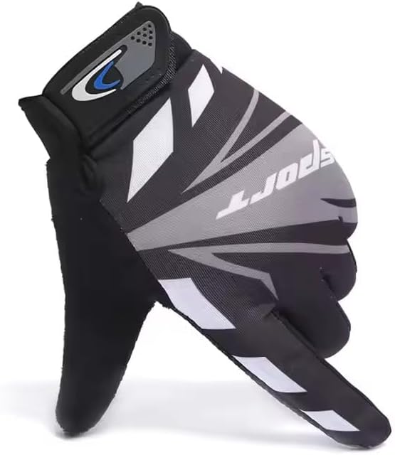 Leosportz Cool Biker Motocross Stretchable Gloves Driving Gloves (Grey)