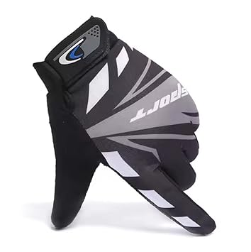serveuttam Leosportz Cool Biker Motocross Stretchable Gloves Driving Gloves (Grey)