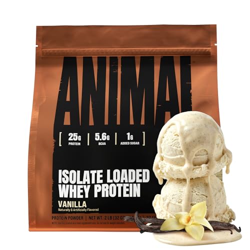 Image of Animal Whey Isolate Protein Powder, 25G High Protein | Vanilla 2LB
