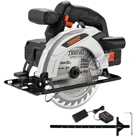 TEENO Cordless Circular Saw with Battery Cover