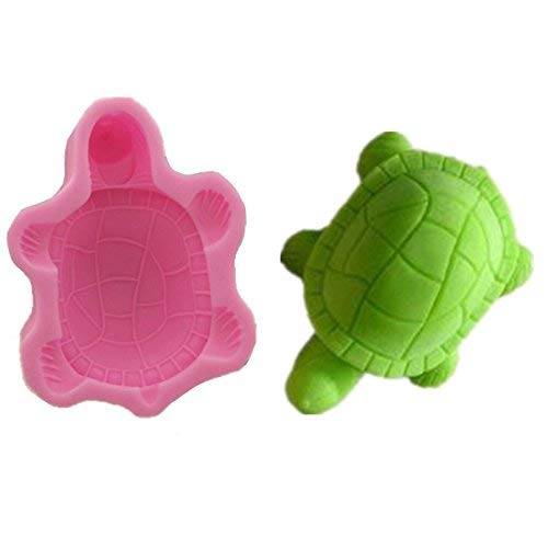 Allforhome 3D Cute Turtle Making Molds Craft Art Mould Silicone Soap Molds Craft Molds Soap Candle DIY Mold Handmade Soap Molds Soap Making Chocolate Making Candy DIY Molds