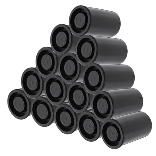 OSOLADY 50pcs Film Box Film Canisters Case Film Case Small Plastic Jars with Lids Film Canisters Bulk Empty Film Canisters with Caps Camera Film Canisters Reusable Film Canisters or Black