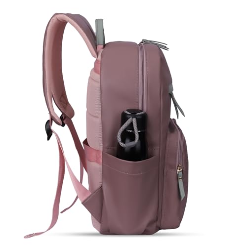 Image of THE CLOWNFISH Women's Laptop Backpack | Vegan Leather Laptop Bag for Office, College, Travel | Fits 15.6 Inch Laptop | Stellar Collection
