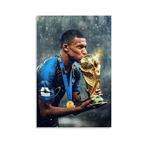 TINGTAI Kylian MBAPPE Affiche de football Art mural Salon Chambre 40 x 60 cm