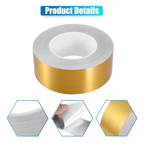 Tiras decorativas impermeables reflectantes de 5 cm x 50 m para coche y moto dorada 4