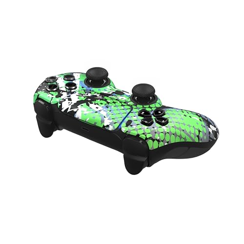 Image of Custom Controllerzz Custom Wireless Controller Compatible with PS5 - Multiple Designs Available (Swamp Fade)