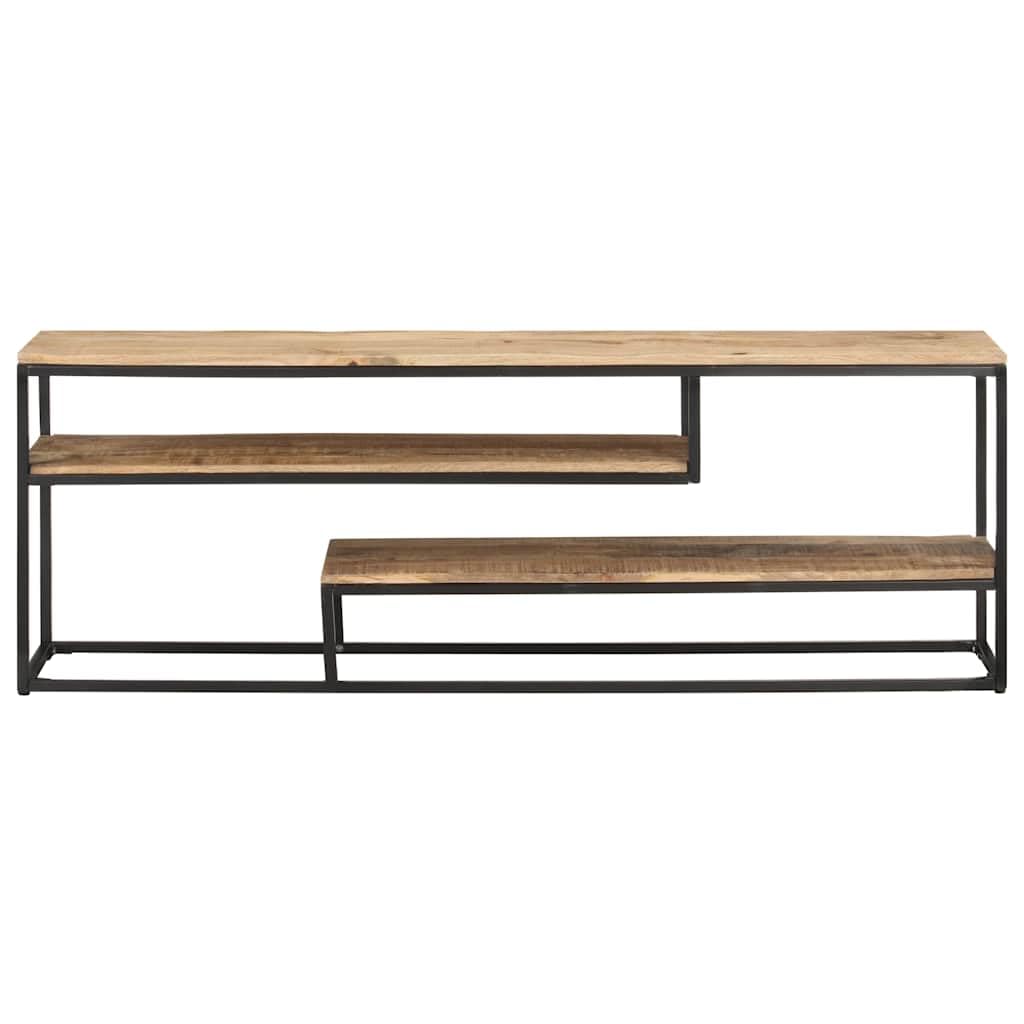 Mobile TV in legno di mango grezzo, 130 x 30 x 45 cm