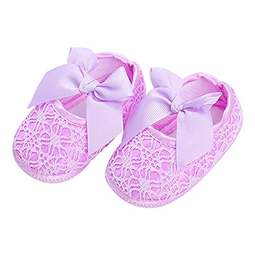 Zapatos de bautizo para niña, bebé princesa, zapatos para aprender a andar, bowknot suela suave antideslizante, zapatos de bautizo, ocasiones especiales, bautizos, bodas, fiestas, bowknot zapatos para