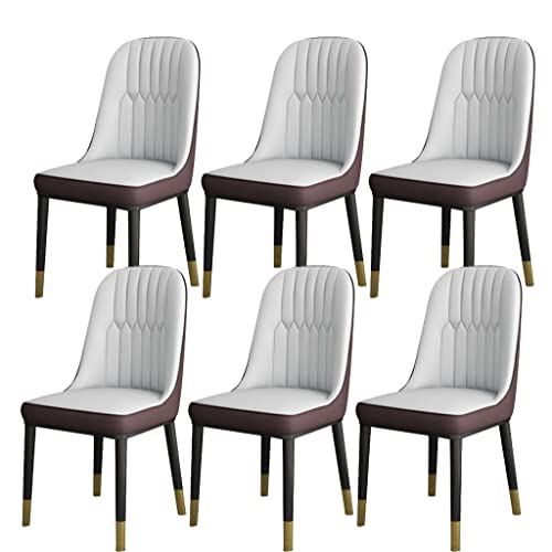 GrandCA HOME Set di 4 Sedie da Pranzo Nordiche con Schienale Trasparente, Sedia Imbottita con