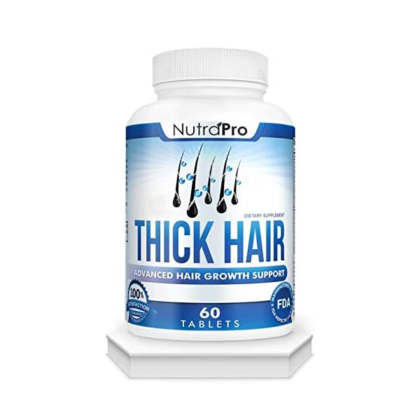Thick Hair Growth Vitamins–Anti Hair Loss Pills With DHT Blocker Stimulates Faster Hair Growth for Weak, Thinning Hair…