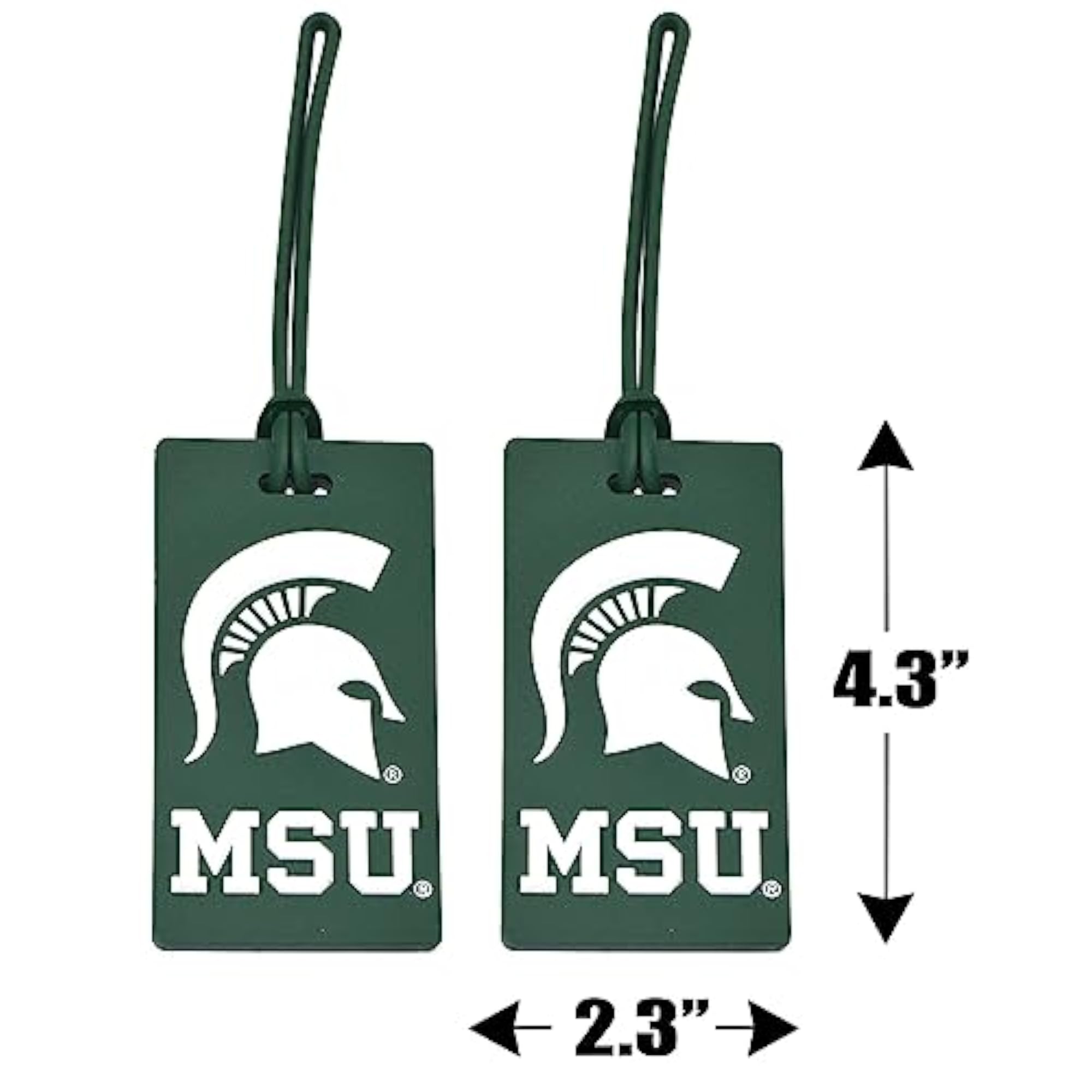 Michigan State University Spartans NCAA PVC Luggage Tag