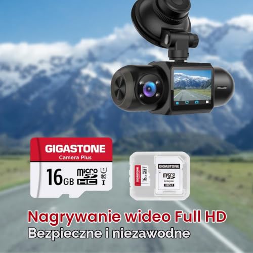 Gigastone Karta pamięci 16 GB, zestaw 5 kart, kamera seryjna, prędkość do 85 MB/s. idealna do kamery Full HD Gopro Drone