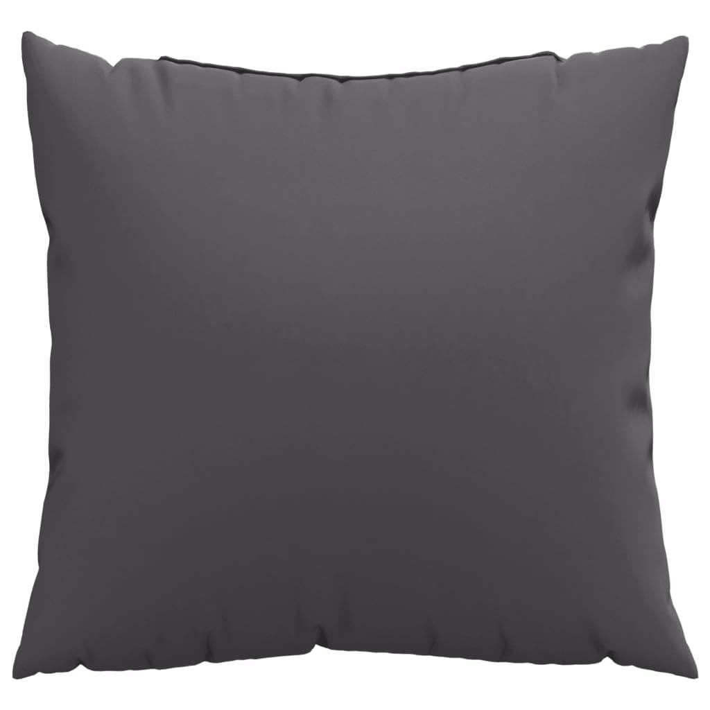 Sofakissen 4er Set Anthrazit 60x60 cm aus 100% Polyester und Hohlfaser Weiche Couchkissen mit Modernem Design Robustes Material für Garten Balkon Wohnzimmer Sitzbank und Lounge