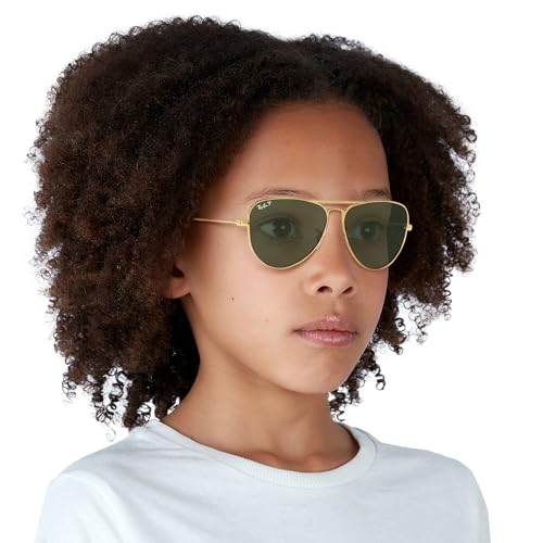 Image of Ray-Ban Junior Kids' Rj9506s Metal Aviator Sunglasses