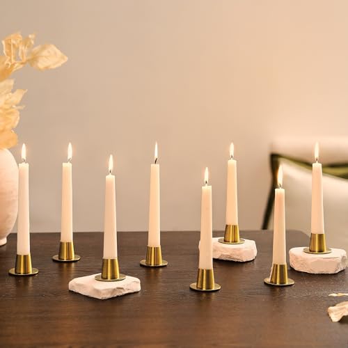 NUPTIO Messing Kerzenständer Stabkerzen Kerzenhalter: Satz von 8 Kegel Metall Kerze Stick Tafelaufsatz Moderne Veranstaltung Esstisch Dekoration Hochzeit Jahrestag Urlaub NUPTIO Messing Kerzenständer Stabkerzen Kerzenhalter: Satz von 8 Kegel Metall Kerze Stick Tafelaufsatz Moderne Veranstaltung Esstisch Dekoration Hochzeit Jahrestag Urlaub