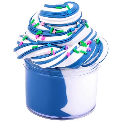 Generic Blue Butter Slime, Super Soft & Non-Sticky, DIY Slime Kit for Girls & Boys, Kids Party Favors, Toy